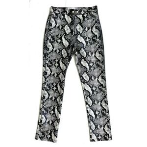URBAN OUTFITTERS Maia Soft Faux Leather High Waist Snakeskin Pants